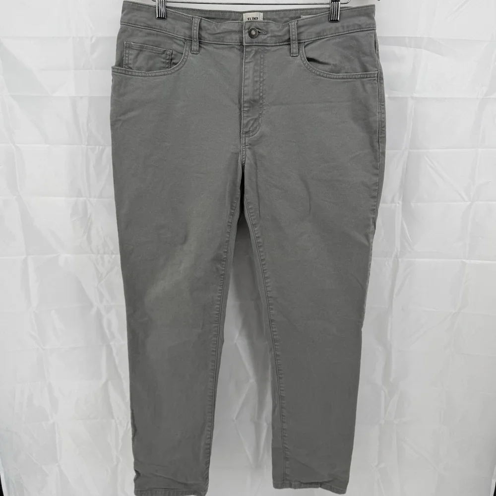 2‎ Pack Flint Tinder Chino Pants Mens Sz 34x30 Slim Fit Beige And Gray Huckberry